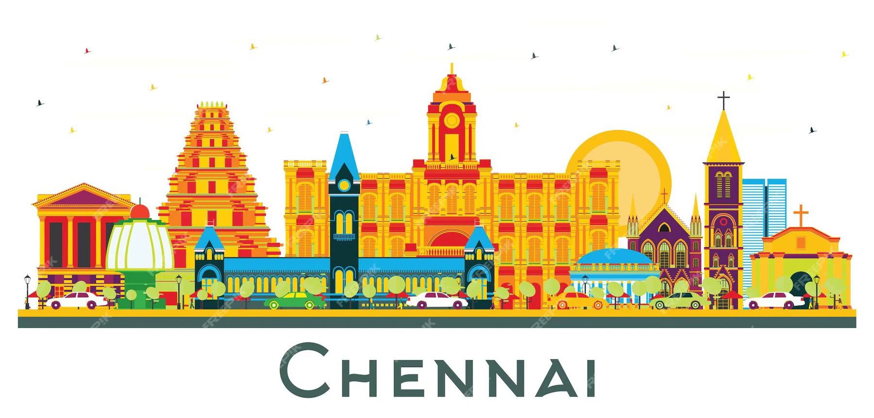 Chennai skyline