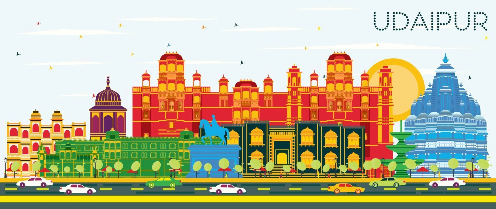 Udaipur skyline