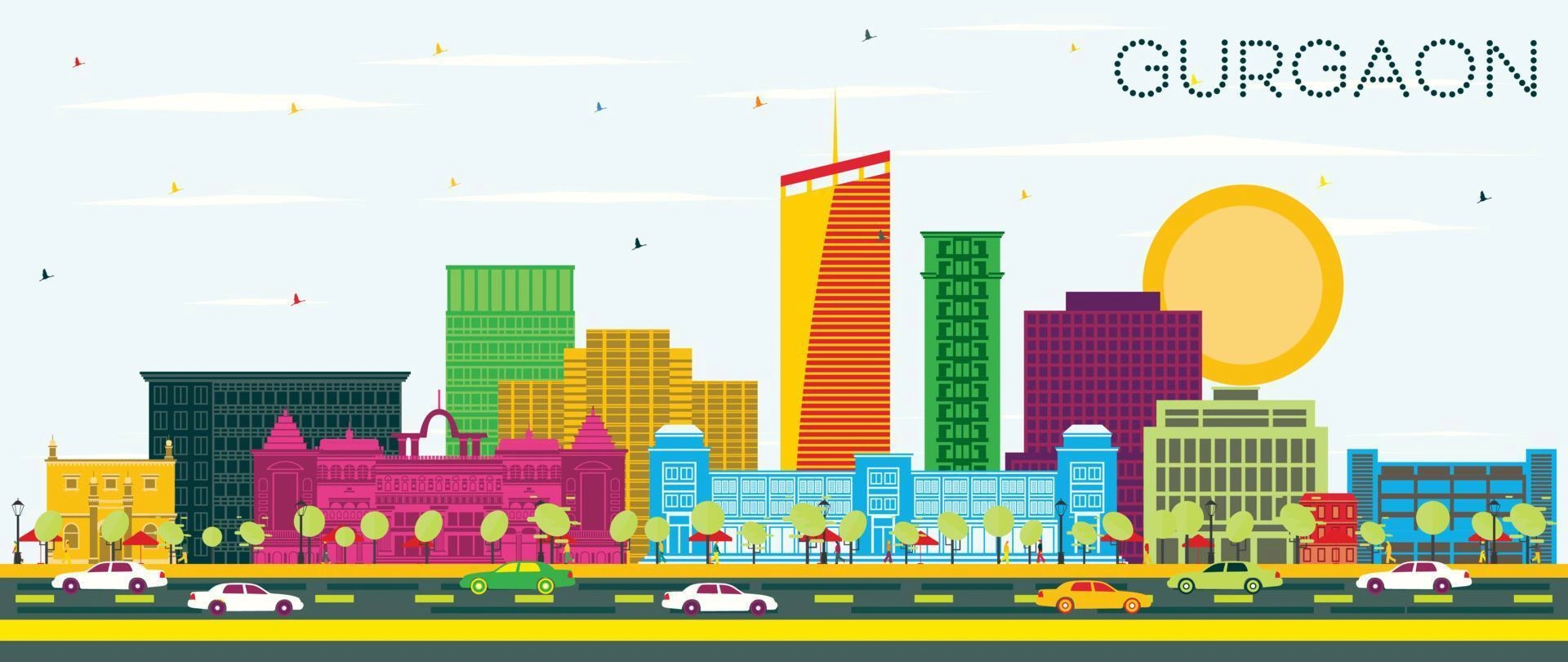 Gurgaon skyline